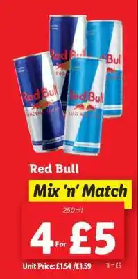Lidl Red Bull offer
