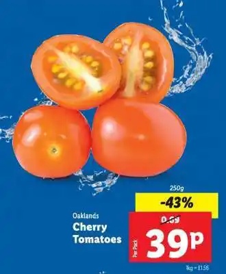 Lidl Oaklands Cherry Tomatoes offer