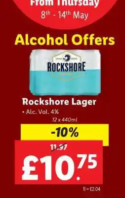 Lidl Rockshore Lager offer