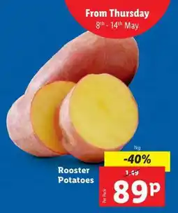Lidl Rooster Potatoes offer