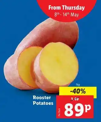 Lidl Rooster Potatoes offer
