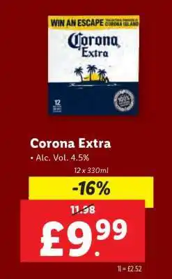 Lidl CORONA EXTRA offer