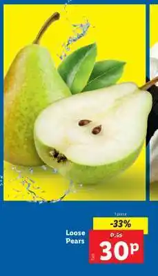 Lidl Loose Pears offer
