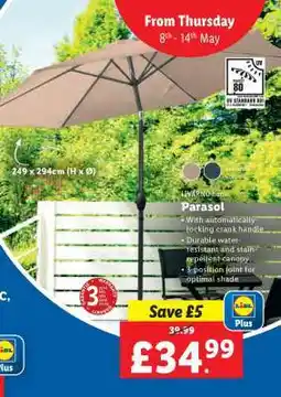 Lidl Parasol offer