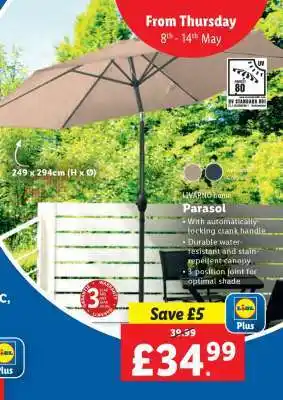 Lidl Parasol offer