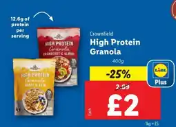 Lidl Crownfield High Protein Granola offer