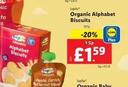 Lidl Lupilu Organic Alphabet Biscuits offer