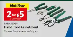 Lidl PARKSIDE Hand Tool Assortment offer