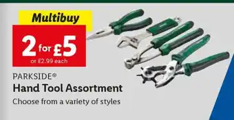 Lidl PARKSIDE Hand Tool Assortment offer