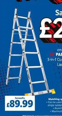 Lidl 3-in-1 Combination Ladder offer