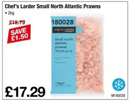 Makro Chef’s Larder Small North Atlantic Prawns offer