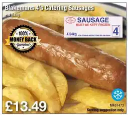 Makro Blakemans 4's Catering Sausages offer