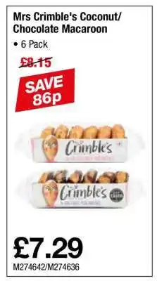 Makro Mrs Crimble's Coconut/Chocolate Macaroon offer