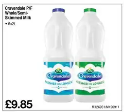 Makro Cravendale P/F Whole/Semi-Skimmed Milk offer
