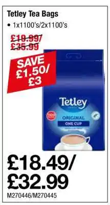 Makro Tetley Tea Bags offer