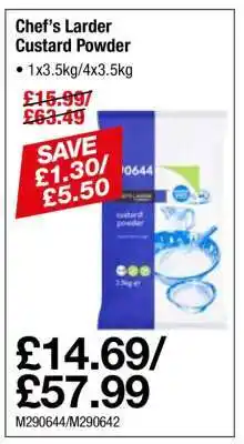 Makro Chef’s Larder Custard Powder offer
