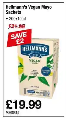 Makro Hellmann’s Vegan Mayo Sachets offer
