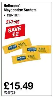 Makro Hellmann’s Mayonnaise Sachets offer