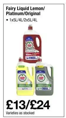 Makro Fairy Liquid Lemon/Platinum/Original offer