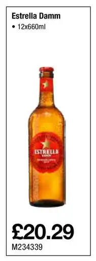 Makro Estrella Damm offer