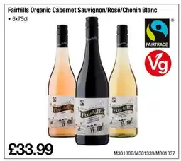 Makro Fairhills Organic Cabernet Sauvignon/Rosé/Chenin Blanc offer