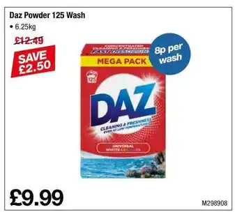 Makro Daz Powder 125 Wash offer