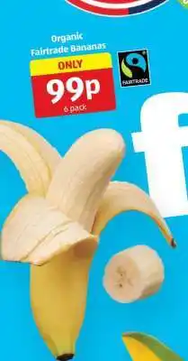 Aldi Organic Fairtrade Bananas offer