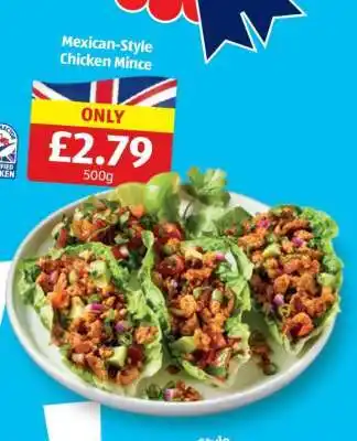 Aldi Mexican-Style Chicken Mince offer