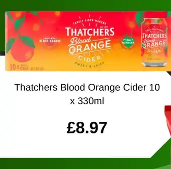Asda Thatchers Blood Orange Cider offer