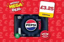 Spar Pepsi Max 12 Pack offer