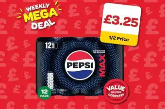 Spar Pepsi Max 12 Pack offer
