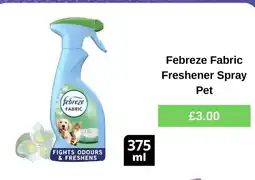 Morrisons Febreze Fabric Freshener Spray Pet offer