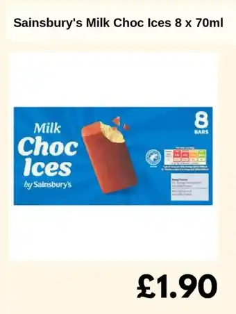 Sainsbury's Sainsbury's Milk Choc Ices offer