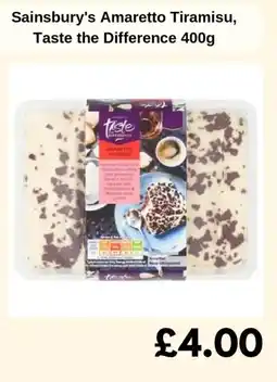 Sainsbury's Sainsbury's Amaretto Tiramisu, Taste the Difference offer