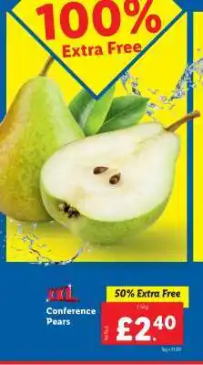 Lidl XXL Conference Pears offer