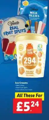 Lidl Ice Creams offer
