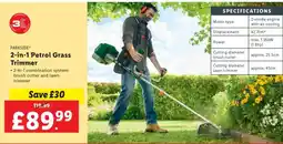 Lidl PARKSIDE 2-in-1 Petrol Grass Trimmer offer