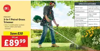 Lidl PARKSIDE 2-in-1 Petrol Grass Trimmer offer