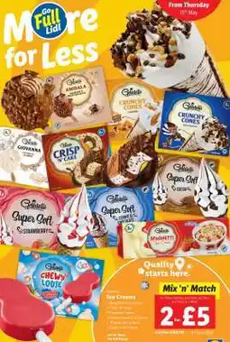 Lidl Ice Creams offer