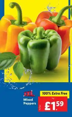 Lidl XXL Mixed Peppers offer