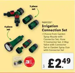 Lidl PARKSIDE Irrigation Connection Set offer