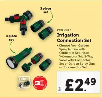 Lidl PARKSIDE Irrigation Connection Set offer