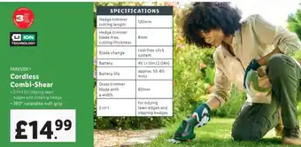 Lidl PARKSIDE Cordless Combi-Shear offer