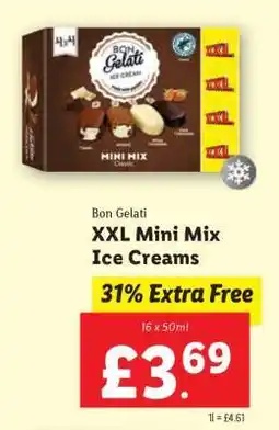 Lidl Bon Gelati XXL Mini Mix Ice Creams offer