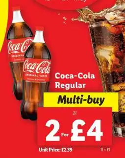 Lidl Coca-Cola Regular offer