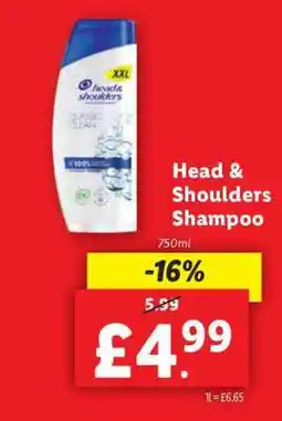 Lidl Head & Shoulders Shampoo offer