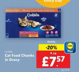 Lidl Coshida Cat Food Chunks in Gravy offer
