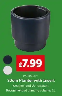 Lidl PARKSIDE 30cm Planter with Insert offer