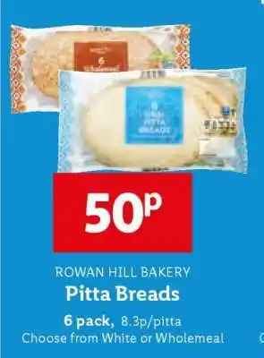 Lidl ROWAN HILL BAKERY Pitta Breads offer