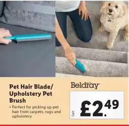 Lidl Pet Hair Blade/Upholstery Pet Brush offer